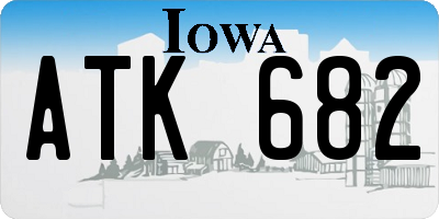 IA license plate ATK682