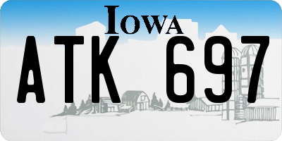 IA license plate ATK697