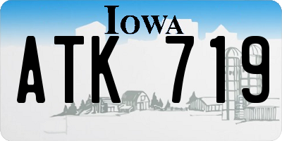IA license plate ATK719