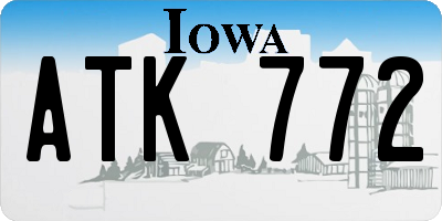 IA license plate ATK772