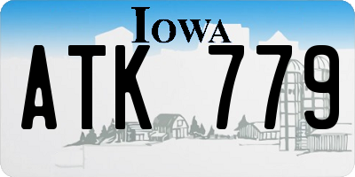 IA license plate ATK779