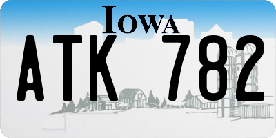 IA license plate ATK782