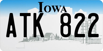 IA license plate ATK822