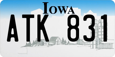 IA license plate ATK831