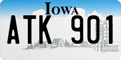 IA license plate ATK901
