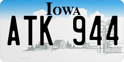 IA license plate ATK944