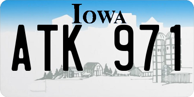 IA license plate ATK971