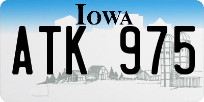 IA license plate ATK975