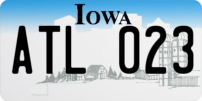 IA license plate ATL023