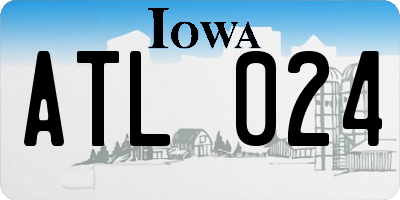 IA license plate ATL024