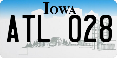 IA license plate ATL028