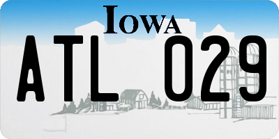 IA license plate ATL029