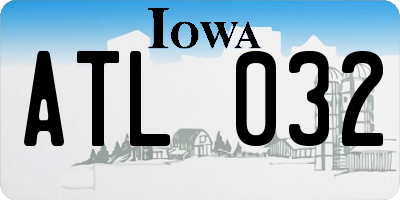 IA license plate ATL032