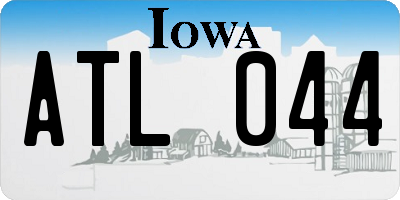 IA license plate ATL044