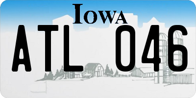 IA license plate ATL046