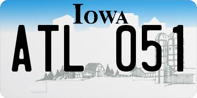 IA license plate ATL051
