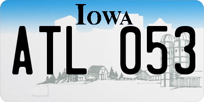 IA license plate ATL053