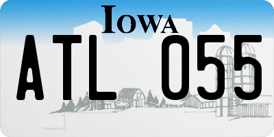 IA license plate ATL055