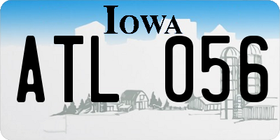 IA license plate ATL056