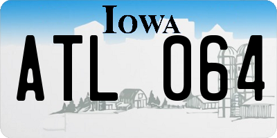 IA license plate ATL064