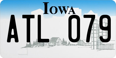 IA license plate ATL079