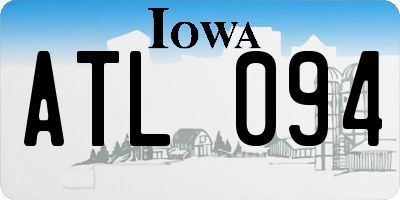 IA license plate ATL094