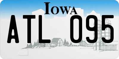 IA license plate ATL095