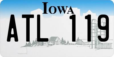 IA license plate ATL119