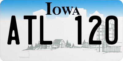 IA license plate ATL120