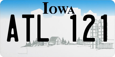 IA license plate ATL121