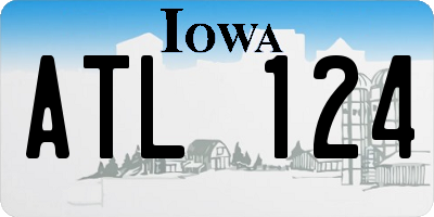 IA license plate ATL124