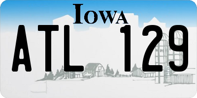 IA license plate ATL129