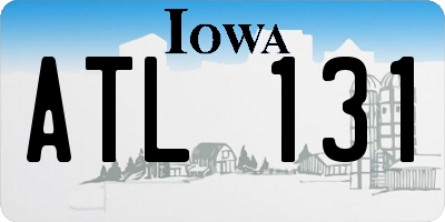 IA license plate ATL131