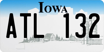 IA license plate ATL132