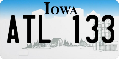 IA license plate ATL133