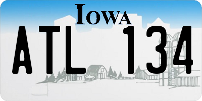 IA license plate ATL134