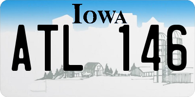 IA license plate ATL146