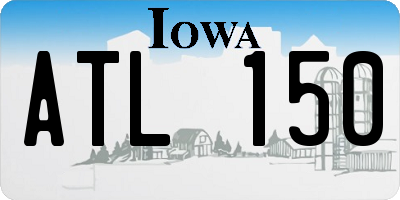 IA license plate ATL150