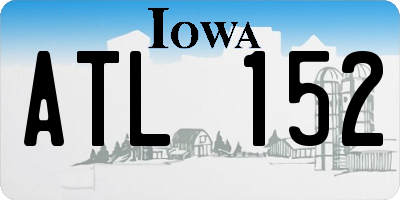 IA license plate ATL152