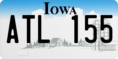 IA license plate ATL155
