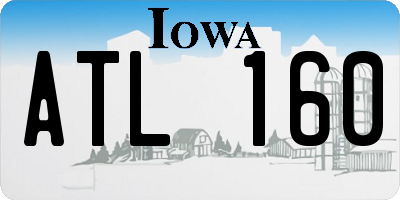 IA license plate ATL160