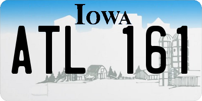 IA license plate ATL161