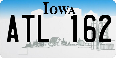IA license plate ATL162