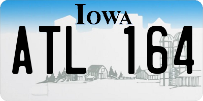 IA license plate ATL164