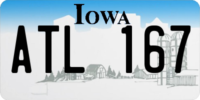 IA license plate ATL167