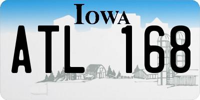 IA license plate ATL168