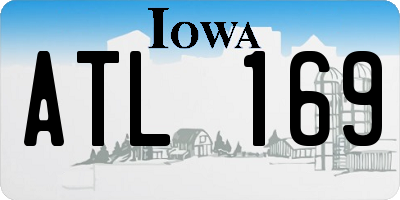 IA license plate ATL169