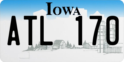 IA license plate ATL170
