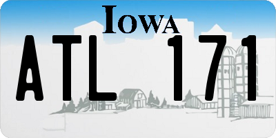 IA license plate ATL171