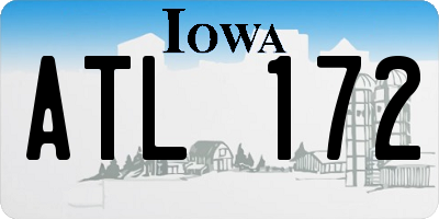 IA license plate ATL172
